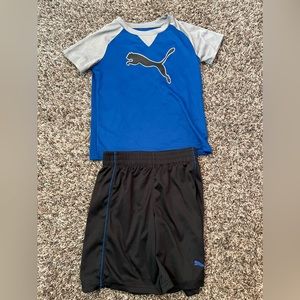 Puma youth size 5-6 two piece short set EUC